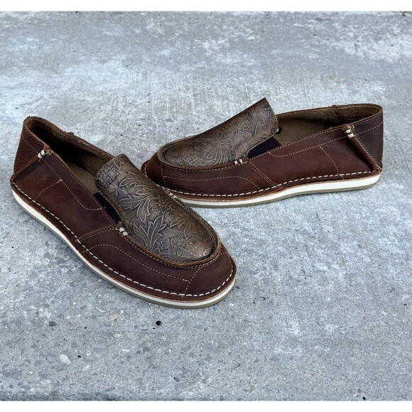 Rank 45 Amberlin Textured Print Brown Womens Shoes Size 8.5 - Picture 1 of 8